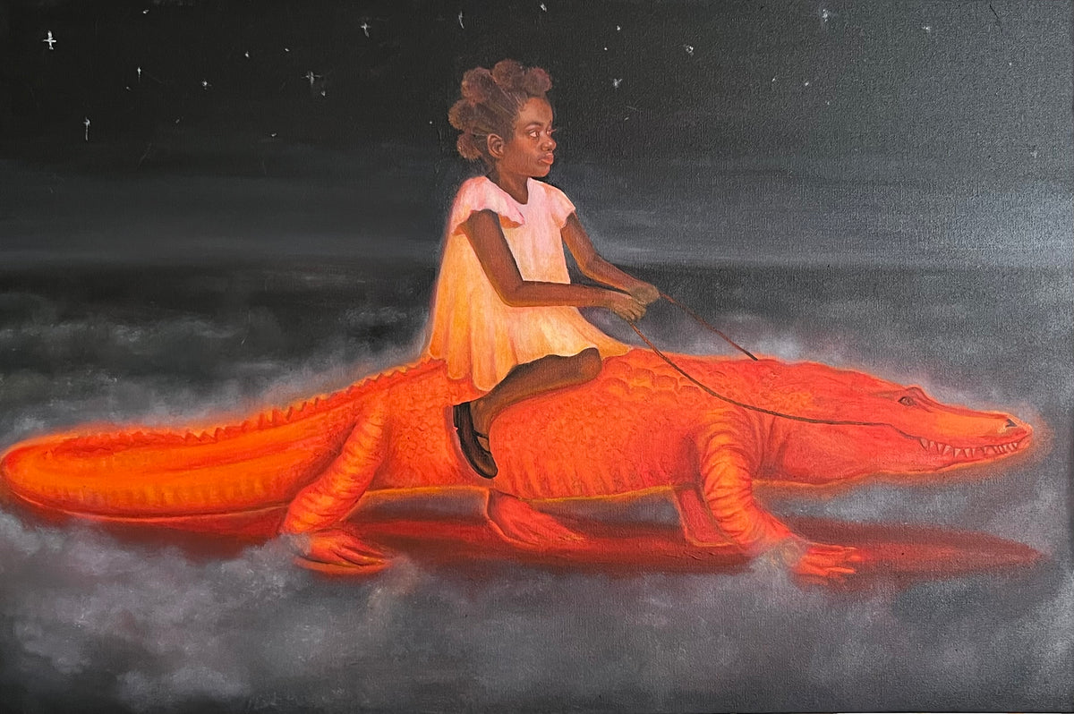 Girl with gator